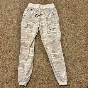 ASRV White tan camo Jogger Sweatpants Size Medium